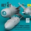 RESKIT RS32-0562 AGM-62 Walleye I missiles (2 pcs) with AN/AWG-16 data link pod (1 pcs) (A-4, A-6, A-7, F-4, F/A-18) (3D Printed) (1/32)